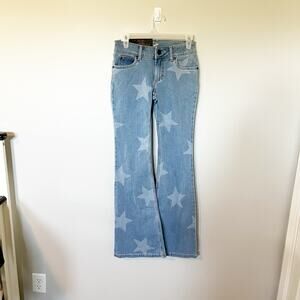 Wrangler Retro Mae star print flare Jeans new Size 25